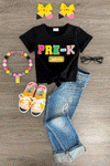 "Pre-K - Sixth Grade" Rainbow Chenille Patch Top | Sparkle in Pink