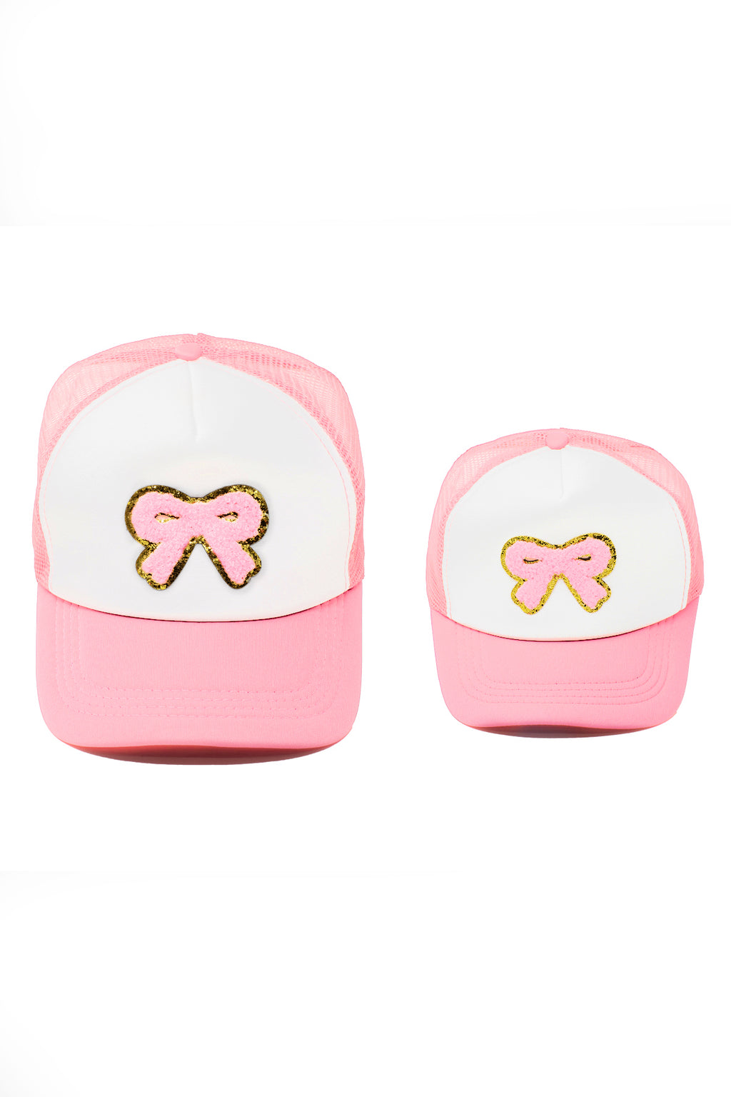 Mom & Me - Bow Trucker Hat | Sparkle in Pink