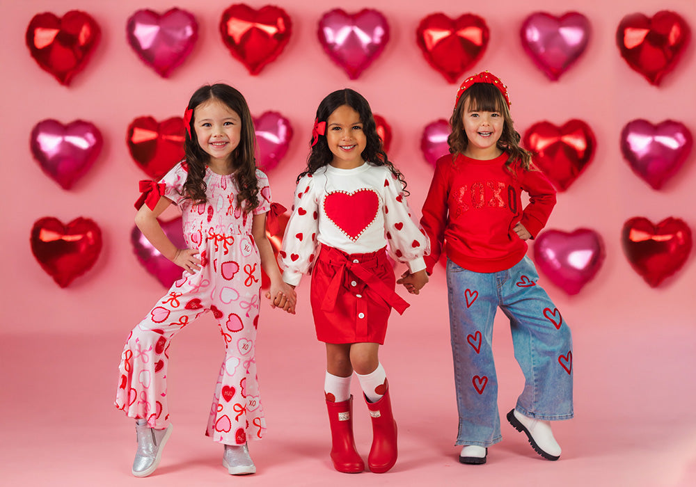 Pink Heart Ruffle Dress | Matching Mom & Me Clothing – Sparkle In Pink