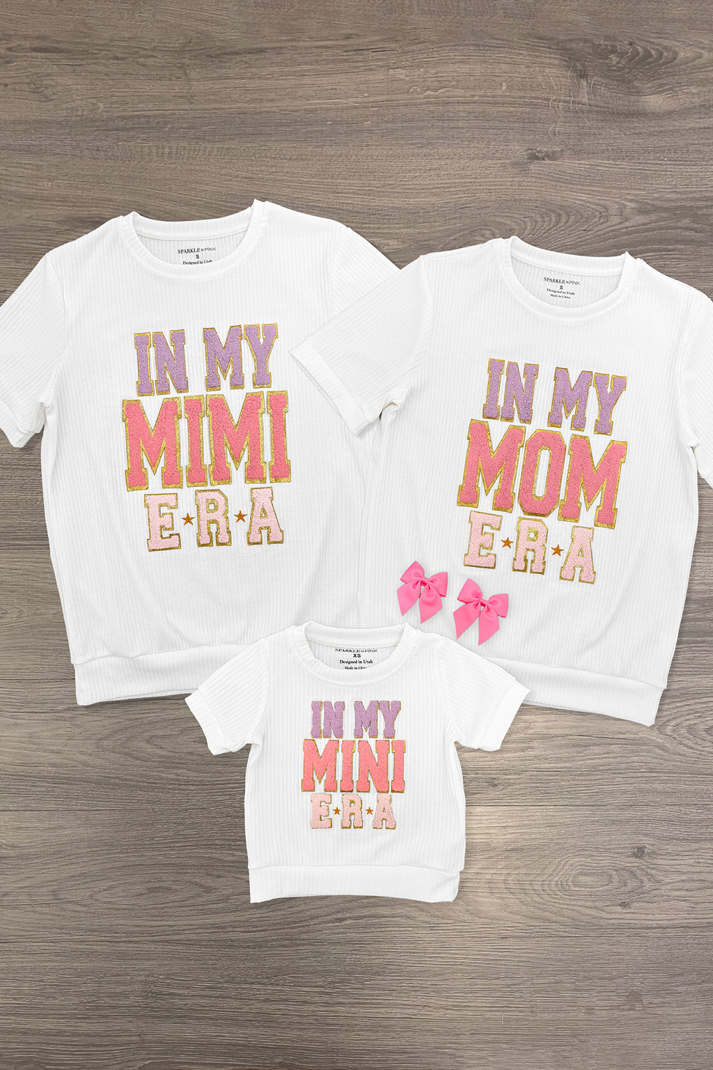 Mom & Me - "In My Mom, Mimi & Mini Era" Short Sleeve Top | Sparkle in Pink