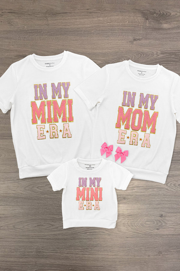 Mom & Me - "In My Mom, Mimi & Mini Era" Short Sleeve Top | Sparkle in Pink