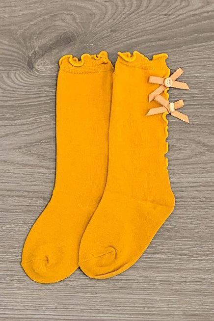 Girls' Bow Socks | Sparkle in Pink