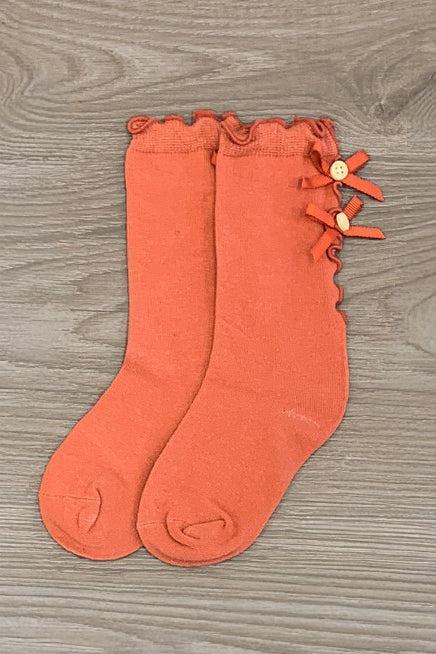 Girls' Bow Socks | Sparkle in Pink