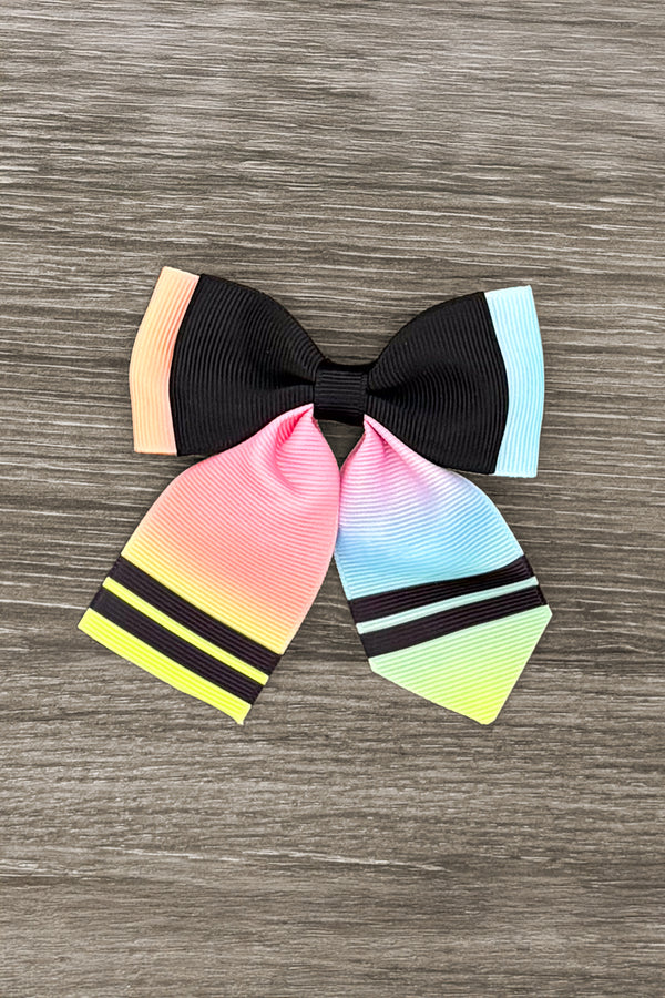 Crayon Trendy Bows - RAINBOW! | Sparkle in Pink