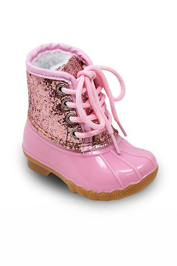 Glitter Winter Boots | Sparkle in Pink