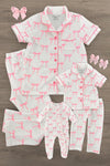 Mom & Me - Blushing Bows Waffle Knit Pajamas | Sparkle in Pink