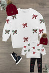 Mom & Me - Plaid Bows Top & Legging Set