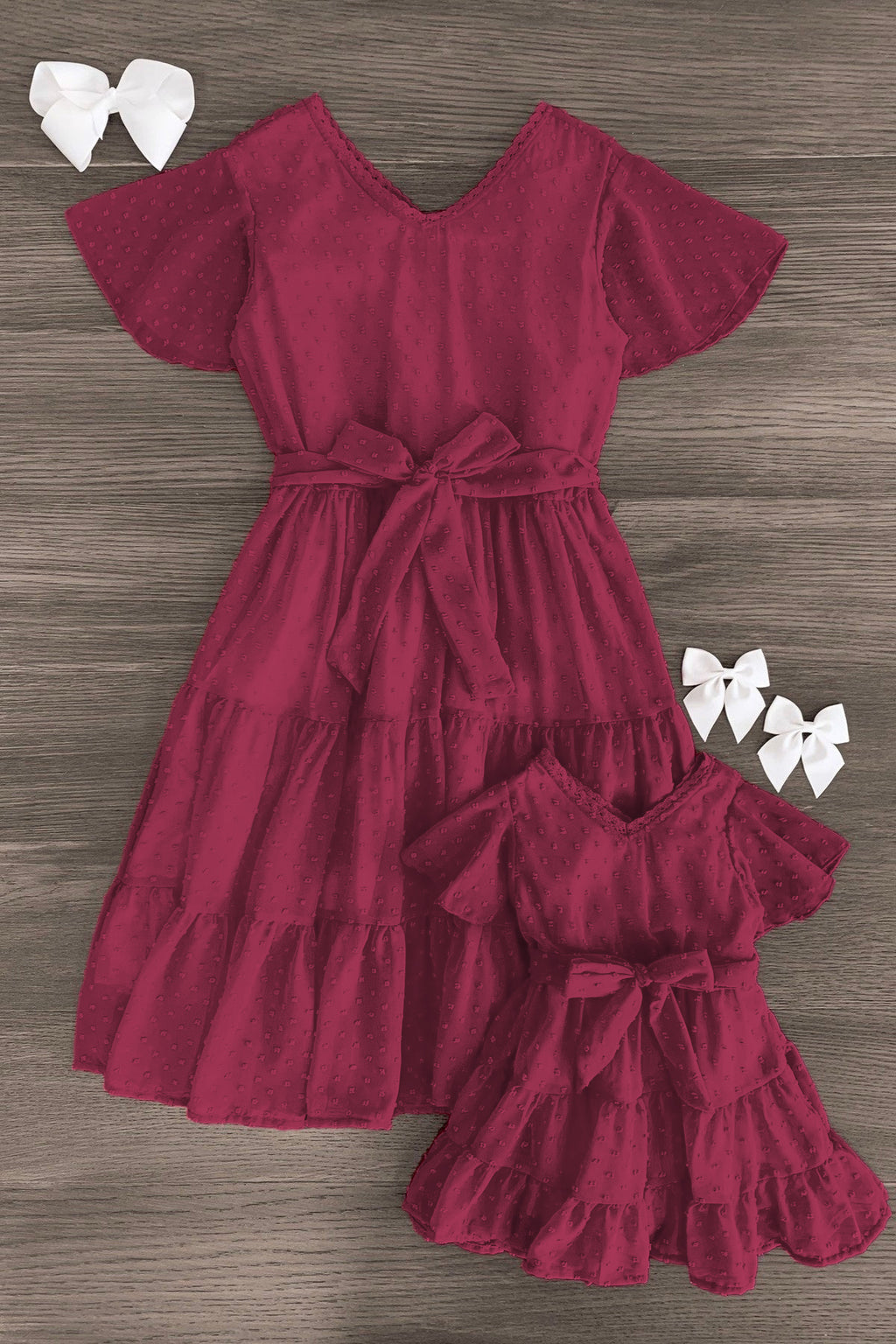 Mom & Me - Swiss Dot Dress | Sparkle in Pink