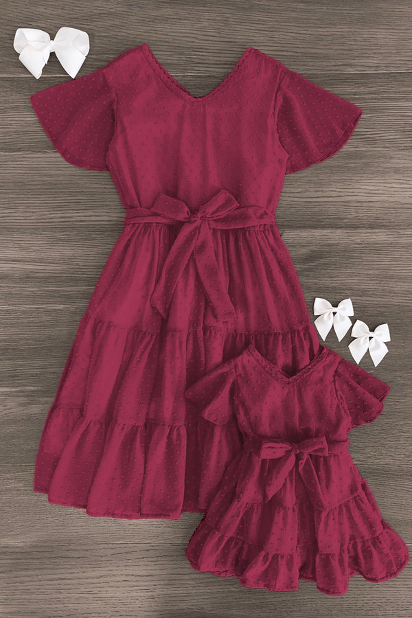 Mom & Me - Swiss Dot Dress | Sparkle in Pink