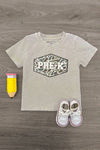 "Pre-K - Sixth Grade" Gray Camo Top | Sparkle in Pink