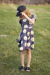 Yellow & Dark Grey Softball Dress - Sparkle in Pink