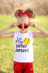 "Hey Batter Batter" Softball Sequin Short Set - Sparkle in Pink