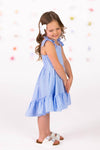 Blue Stripe Bow Tank Dress | Sparkle in Pink