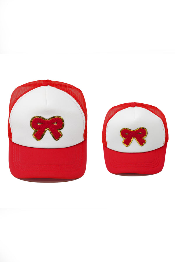 Mom & Me - Bow Trucker Hat | Sparkle in Pink