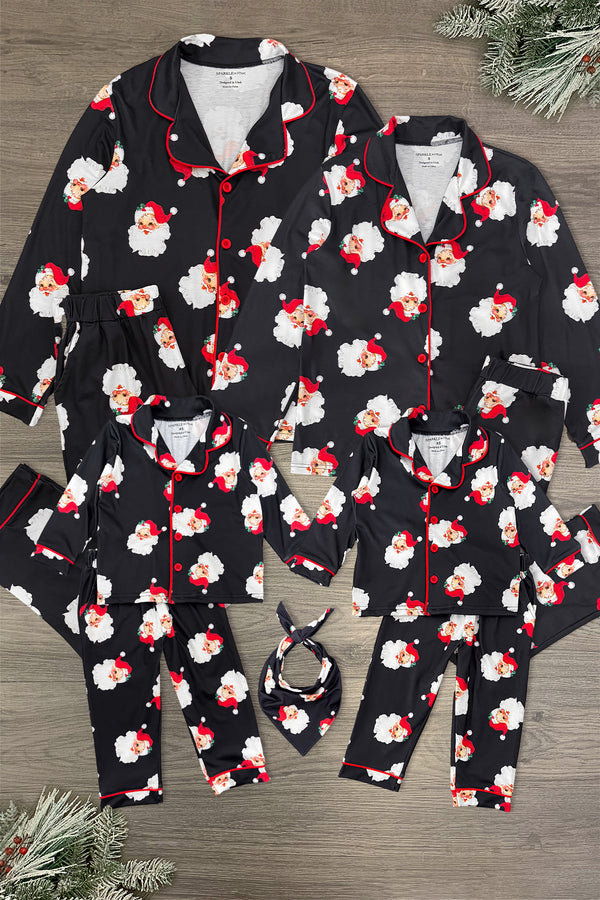 Vintage Santa Family Pajamas - AND PET BANDANA!