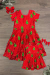 Mom & Me - Red Sequin Christmas Tree Dress | Sparkle in Pink