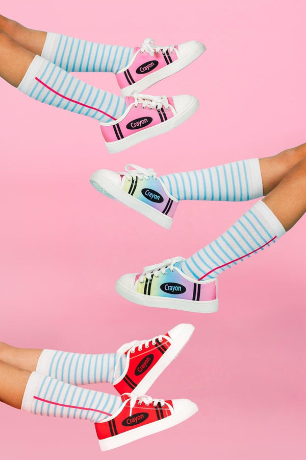 Crayon Sneakers | Sparkle in Pink