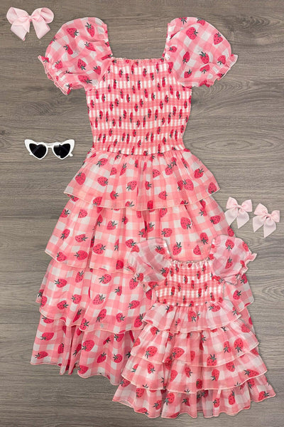 ワンピース Uhr Mom dress pink 5-6Y MAUDE DRESS | FANM MON (Concrete Rose Collection)