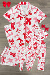 Mom & Me - Pink & Red Bow Pajamas | Sparkle in Pink