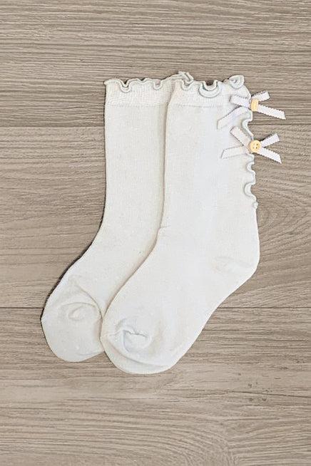 Girls' Bow Socks | Sparkle in Pink