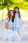 Mom & Me - Blueberry Ruffle Dress | Sparkle in Pink