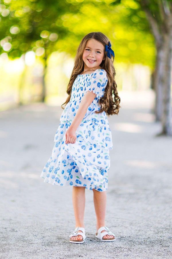 Mom & Me - Blueberry Ruffle Dress | Sparkle in Pink