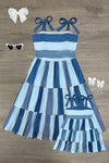 Mom & Me - Faux Denim Patch Dress