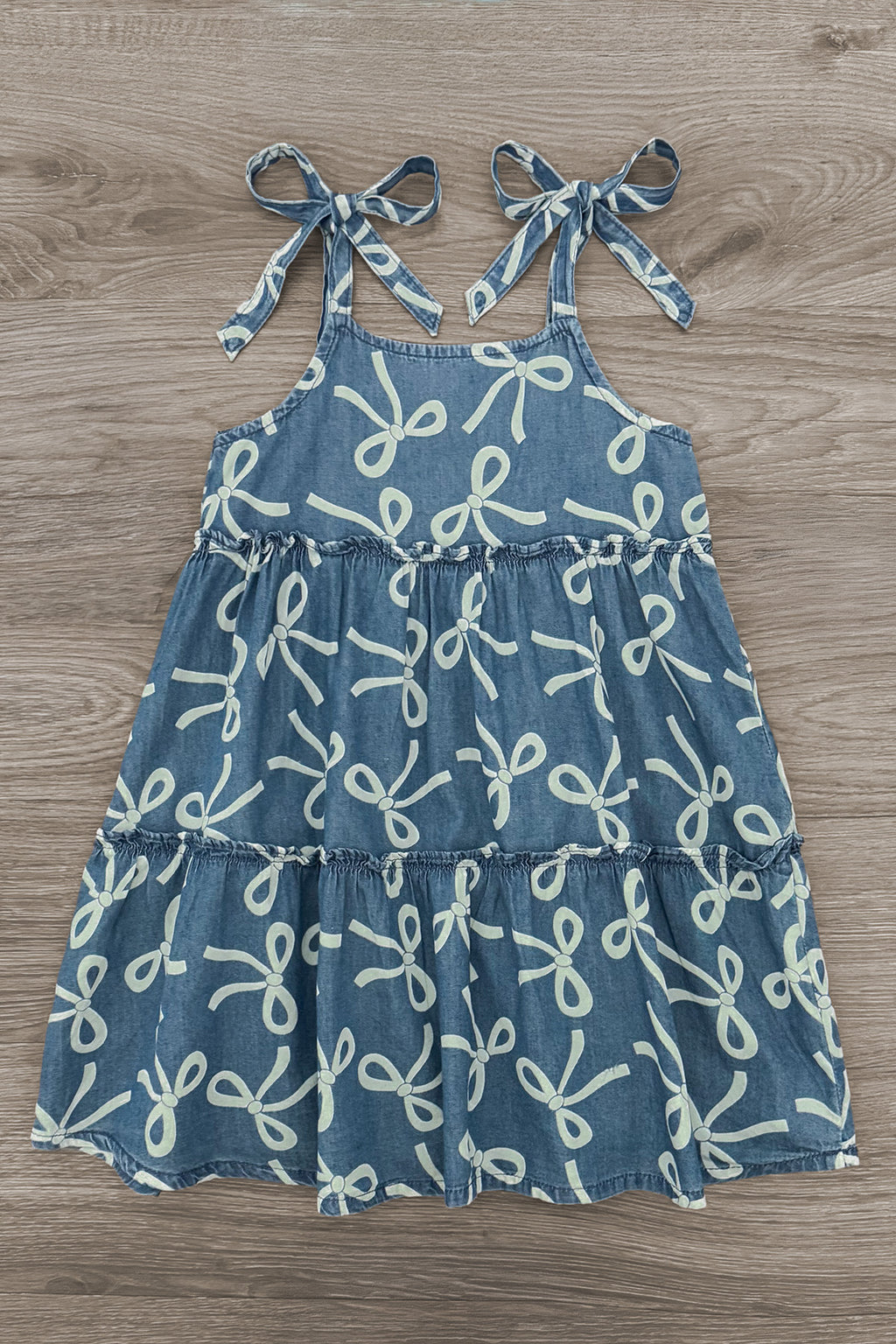 Denim Bow Dress