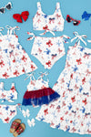Mom & Me - Red White & Blue Bow Dress | Sparkle in Pink