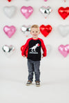"RAWR" Dinosaur Love Dress | Sparkle in Pink