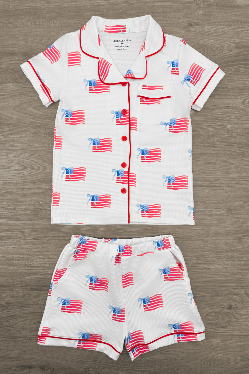 American Flag Family Pajama Set | Sparkle in Pink