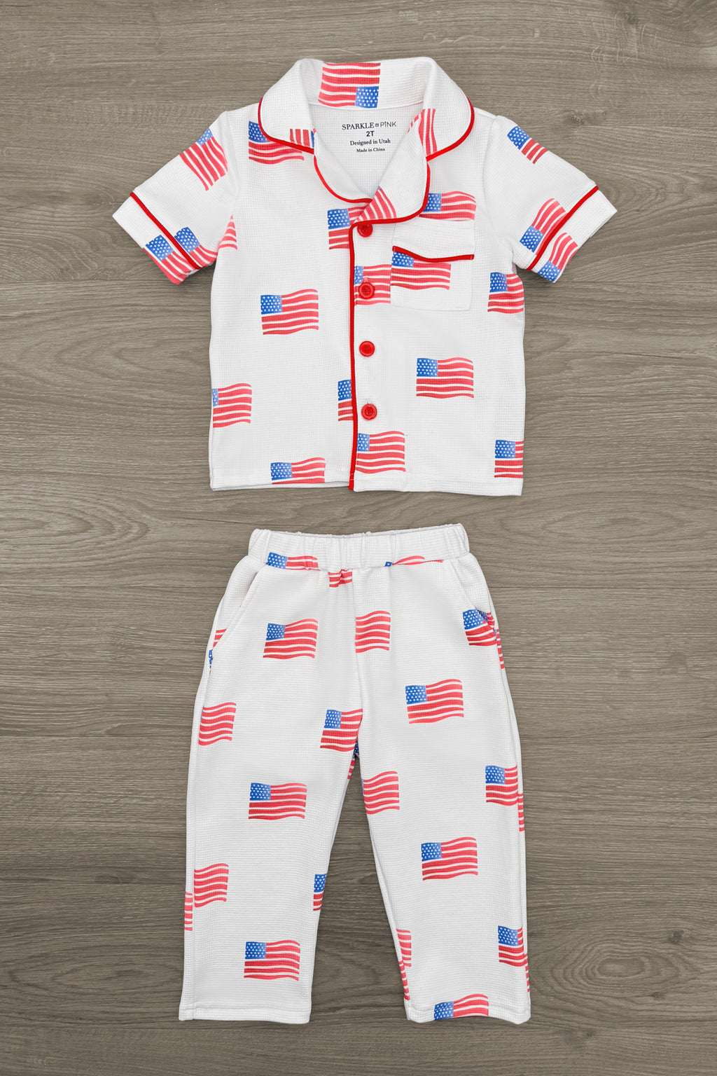 American Flag Family Pajama Set | Sparkle in Pink