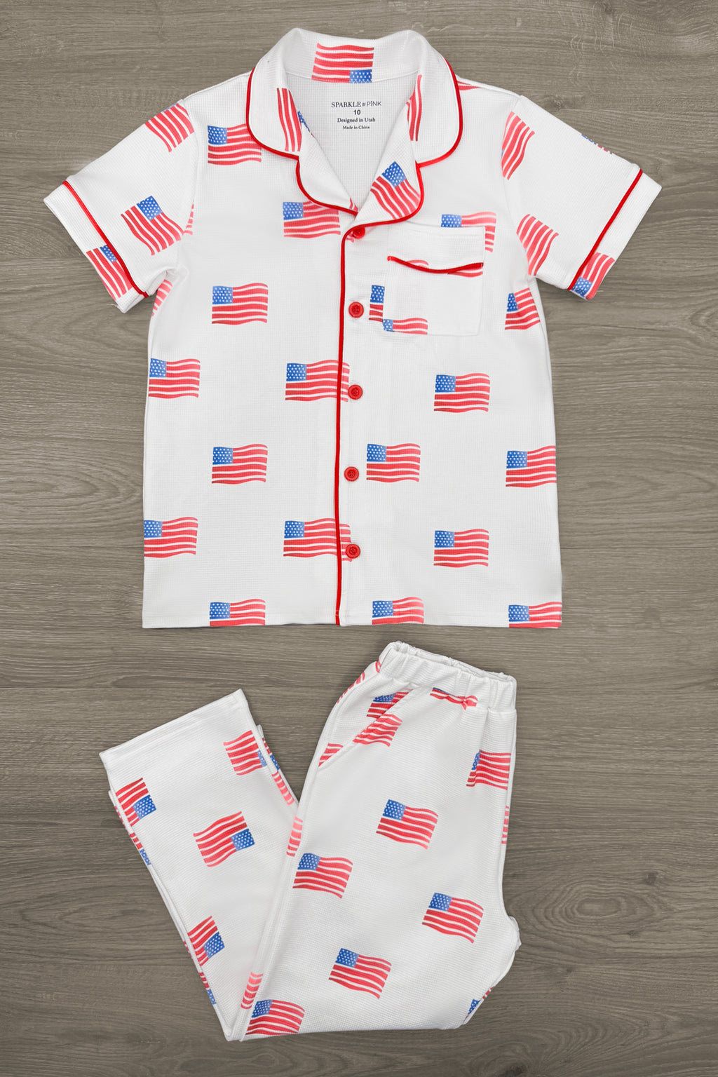 American Flag Family Pajama Set | Sparkle in Pink