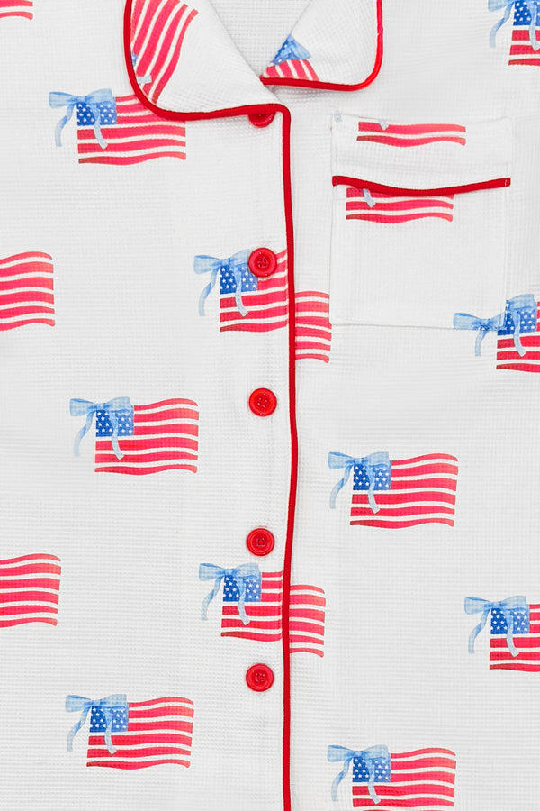 American Flag Family Pajama Set | Sparkle in Pink