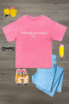 "I'm Literally Just A Teacher" Pink Top
