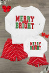 Mom & Me - "Merry & Bright" Polka Dot Pajamas