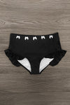 Mom & Me - Black Ruffle Bow Bikini | Sparkle in Pink