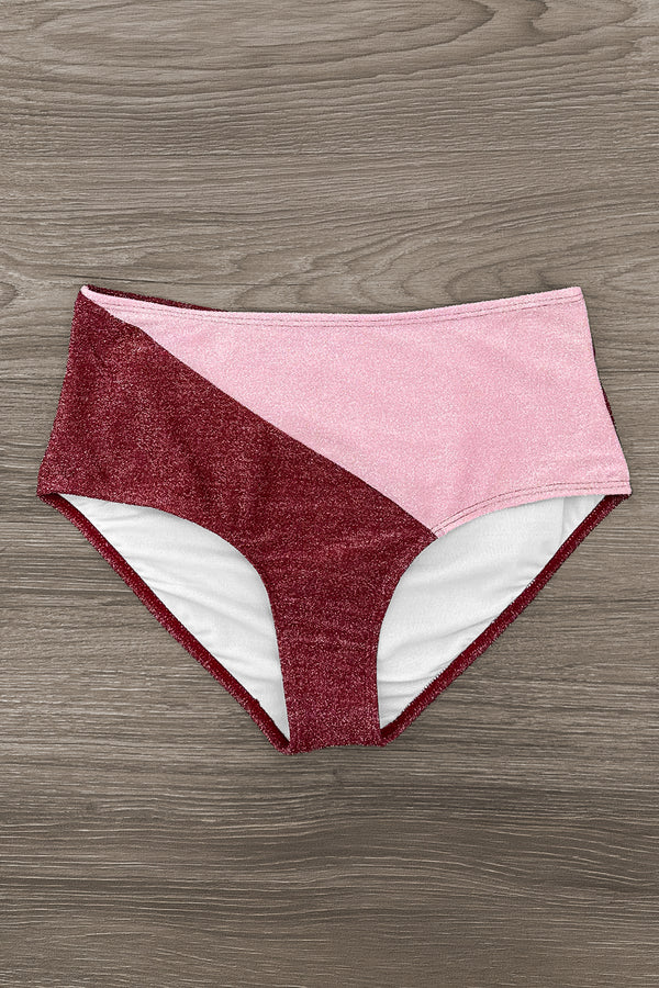 Mom & Me - Glitter Colorblock Bikini | Sparkle in Pink