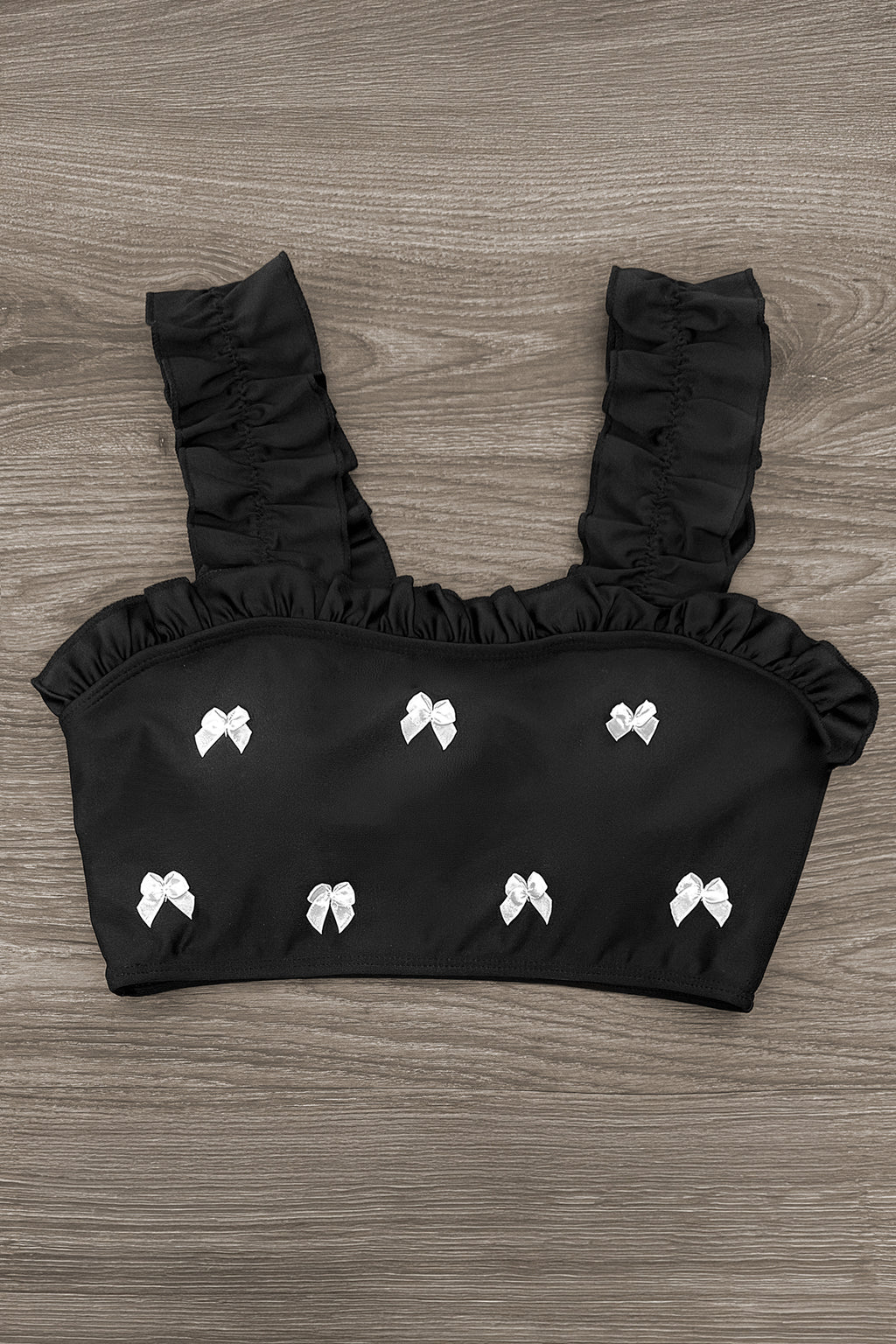 Mom & Me - Black Ruffle Bow Bikini | Sparkle in Pink