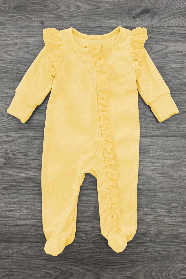 Pastel Ribbed Onesie | Sparkle in Pink