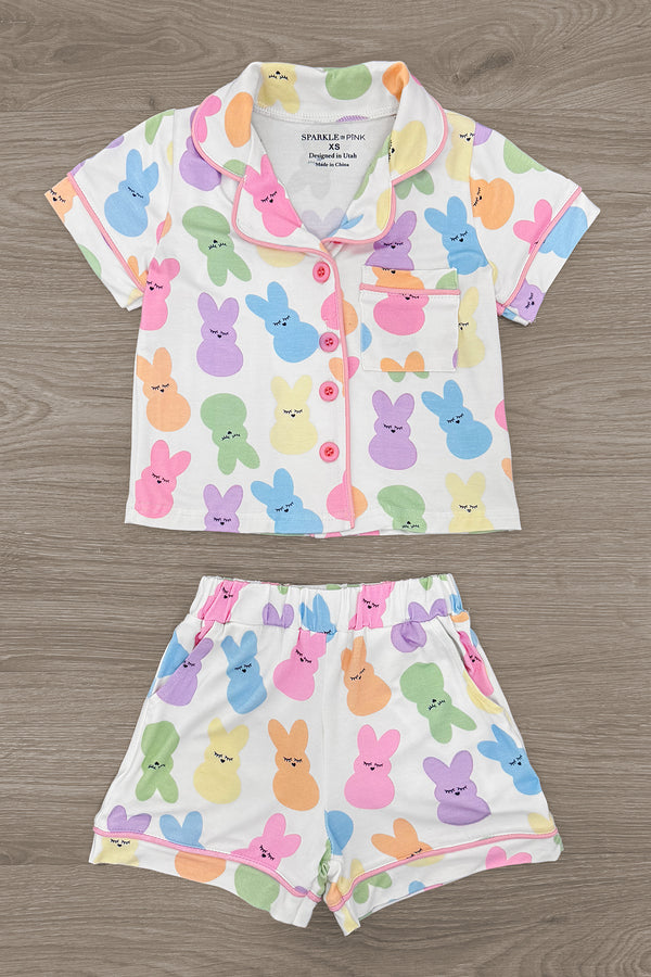 Mom & Me - Bamboo Peep Pajamas | Sparkle in Pink