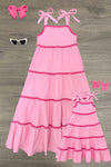 Mom & Me - Pink Ribbon Maxi Dress | Sparkle in Pink