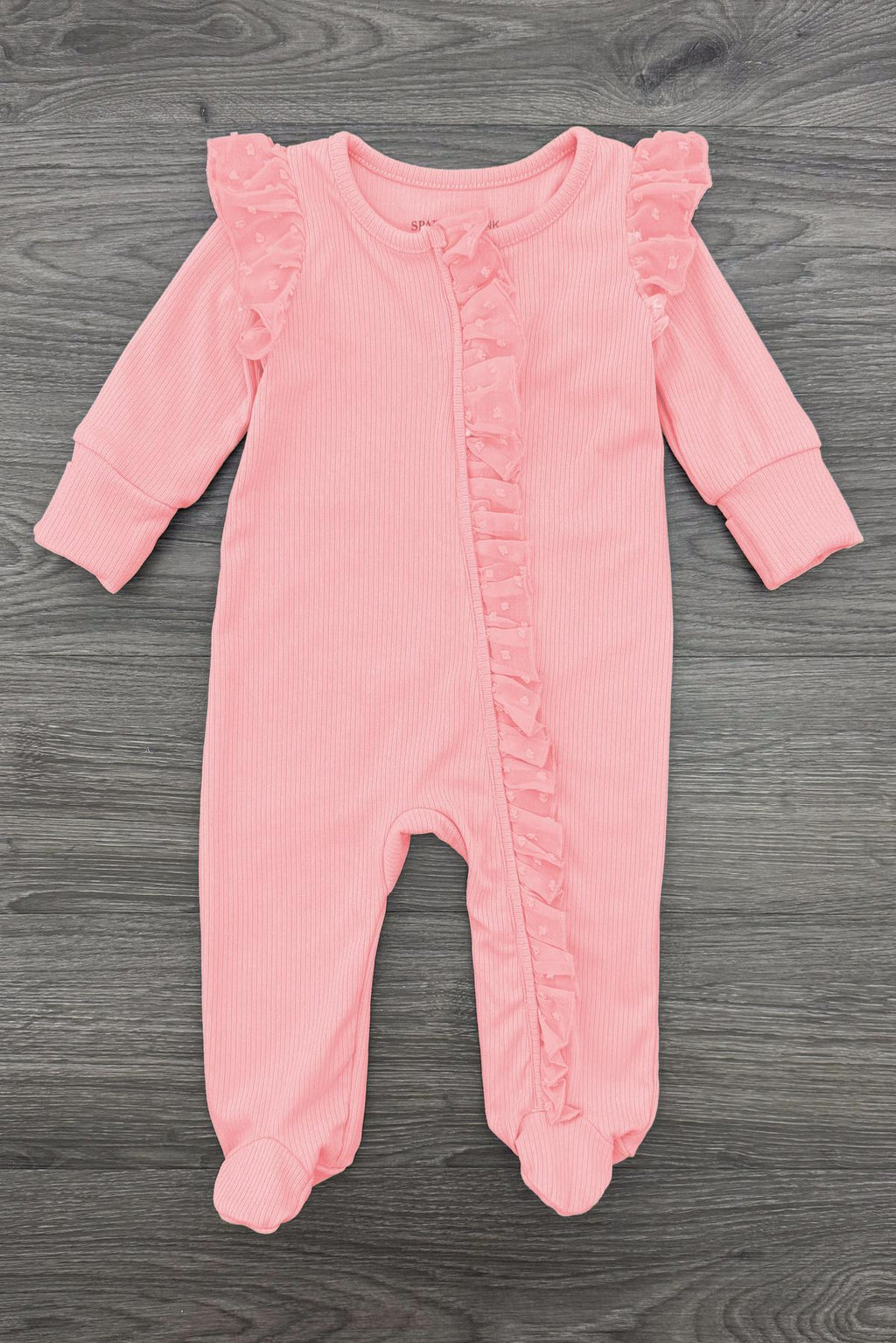 Pastel Ribbed Onesie | Sparkle in Pink