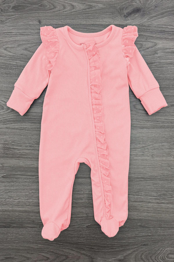 Pastel Ribbed Onesie | Sparkle in Pink