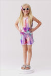 Purple Sunset Tie Dye Short Set
