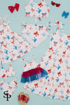 Mom & Me - Red White & Blue Bow Dress
