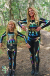 Mom & Me - Holographic Skeleton Costume Set