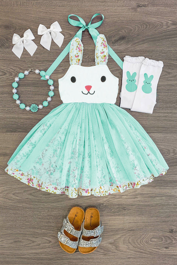 Bunny Halter Tutu Dress | Sparkle in Pink