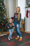 Mom & Me - "Christmas Vibes" Top | Sparkle in Pink