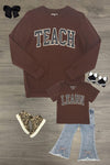 Mom & Me - "Teach & Learn" Top & Pant Set | Sparkle in Pink